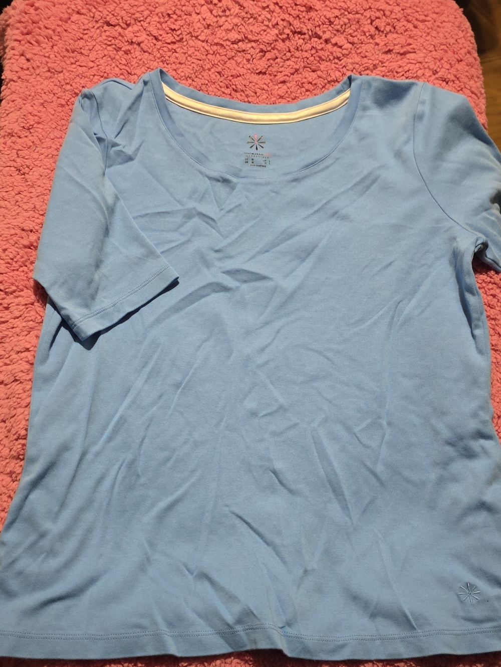 Light Blue Women's Scoop Neck Tee